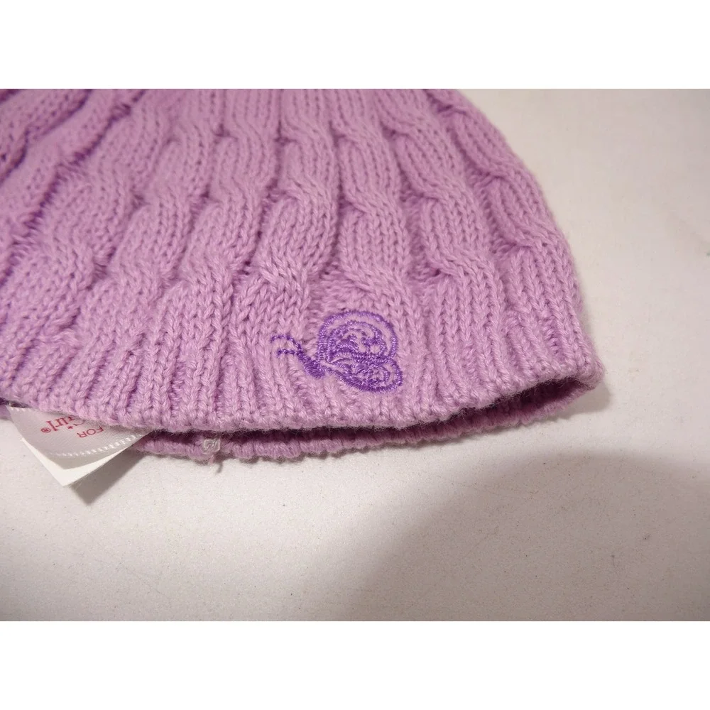 American Girl 2010 Pretty & Plaid Dress Cozy Knit Beret Hat only Lavender Doll